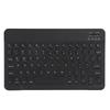 Wireless Bluetooth Keyboard Tablet Smartphone Computer Accessories Round Cap 10inBlack