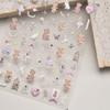 Bear Bright Crystal Nail Stickers Cute Stickers DIY Creative Decoration