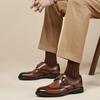 2026 Carved Block Leather Shoe Allmatch Business Dress Shoe Men Wedding Banquet Shoe Social Shoe Male British Luxury Men Shoe