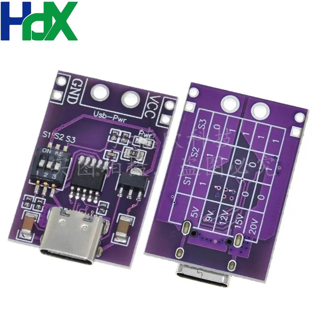 Fast Charging Trigger: PD/QC/AFC with 5V/9V/12V/15V/20V Fixed Output
