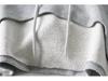 Spring Women's European-American Style Drawstring Hoodie - Solid Color, Versatile Long Sleeve Sweatshirt