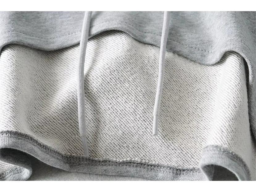 Spring Women's European-American Style Drawstring Hoodie - Solid Color, Versatile Long Sleeve Sweatshirt