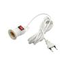 Lamp Bases E27 Lamp Bases With Power Cord Push Button EU Plug E27 Screw Interface Lamp Holder For E27 LED  Light