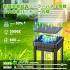 PUAIDA Outdoor Waterproof Solar Garden Lights with Retro Design IP65 High Warm White Auto Run Recessed Suitable for Parking Flower and Stylish
