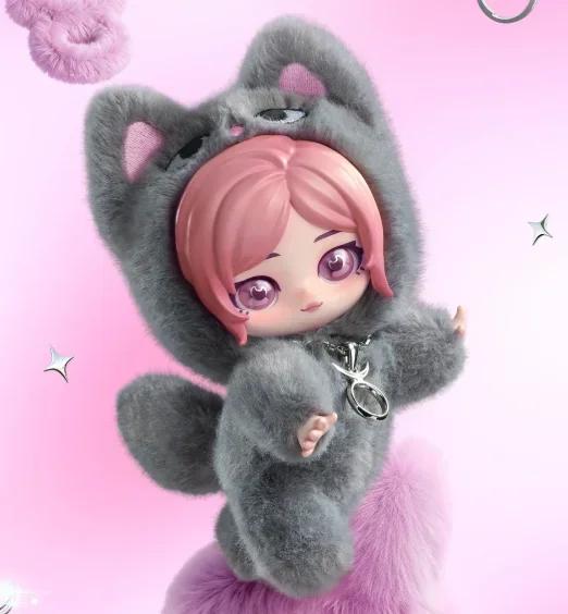 Aespa Fluffy Club Series  - Cute Anime Figure Ornaments Gift Doll for Toy Collectors