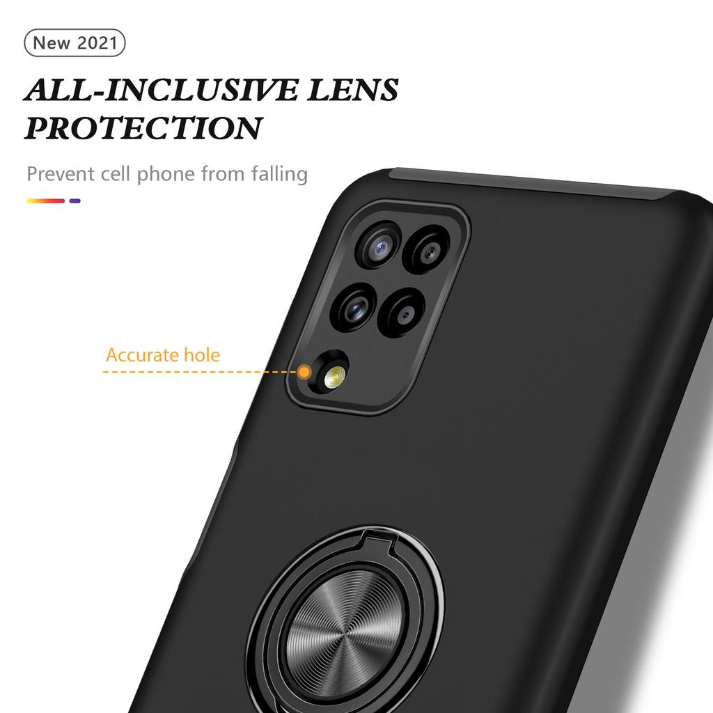Samsung A12 5G Magnetic Ring Car Holder Case - Full Coverage, Anti-Drop Protective Cover