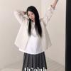 The Pink Women S leSha looSe Fit Stripe SeerSucker Long Sleeve Shirt