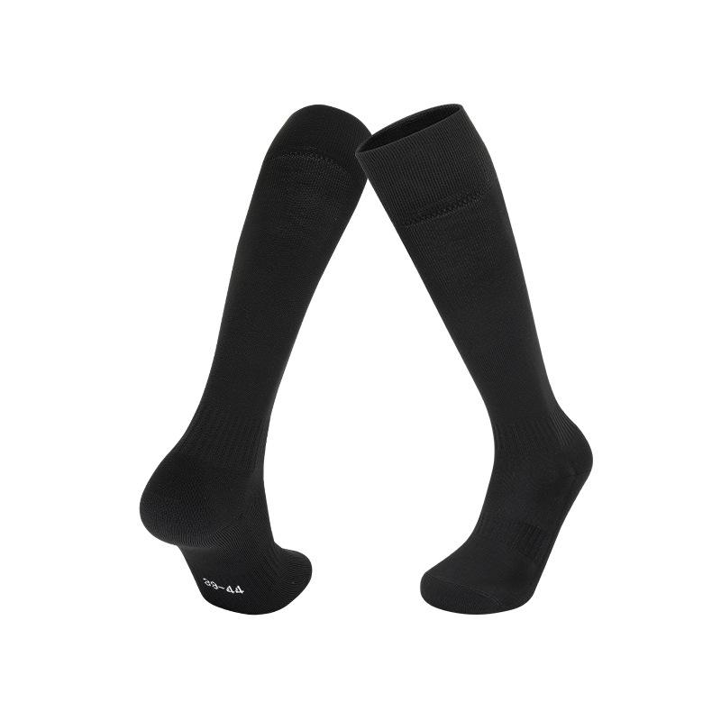 Summer Solid Color Towel Bottom Football Socks Stockings Training Socks Wear-Resistant Non-Slip Breathable Sweat-Absorbing High Sports Socks
