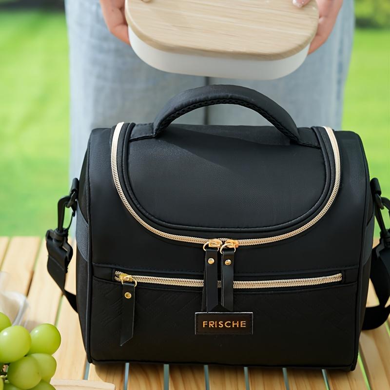 Insulated Lunch Bag,Thermal Food Container Tote,Travel Lunch Box Bag,Freshness and Cold Retention Handbag,Cooler Bag,with Built-in Insulation Material