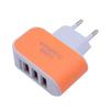 USB Charger Block Multiple Ports 3 Ports Compact USB Charging Block Glowing Intelligent USB Plug For Smartphone Home