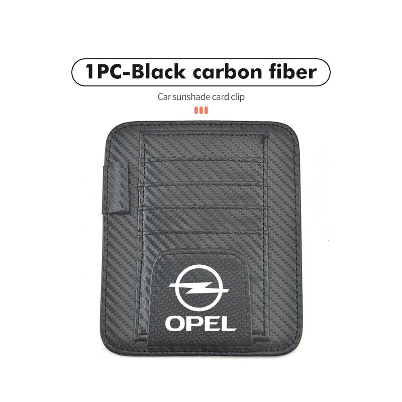 Auto Sonnenblende Brillenclip Kreditkarten Stifthalter für Opel Astra G H J K F Corsa D Zafira B Insignia Mokka Regal