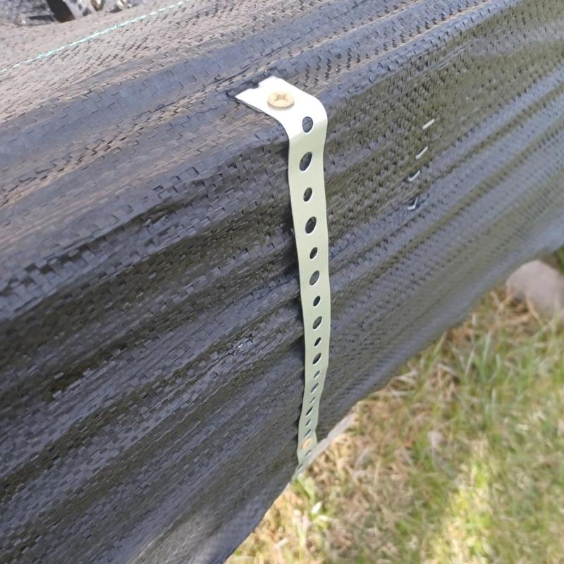 Verzinkter Metallrohrschelle 9,8 Fuß für Rohrstütze Metallband mit Löchern Metallrohrhalterung
