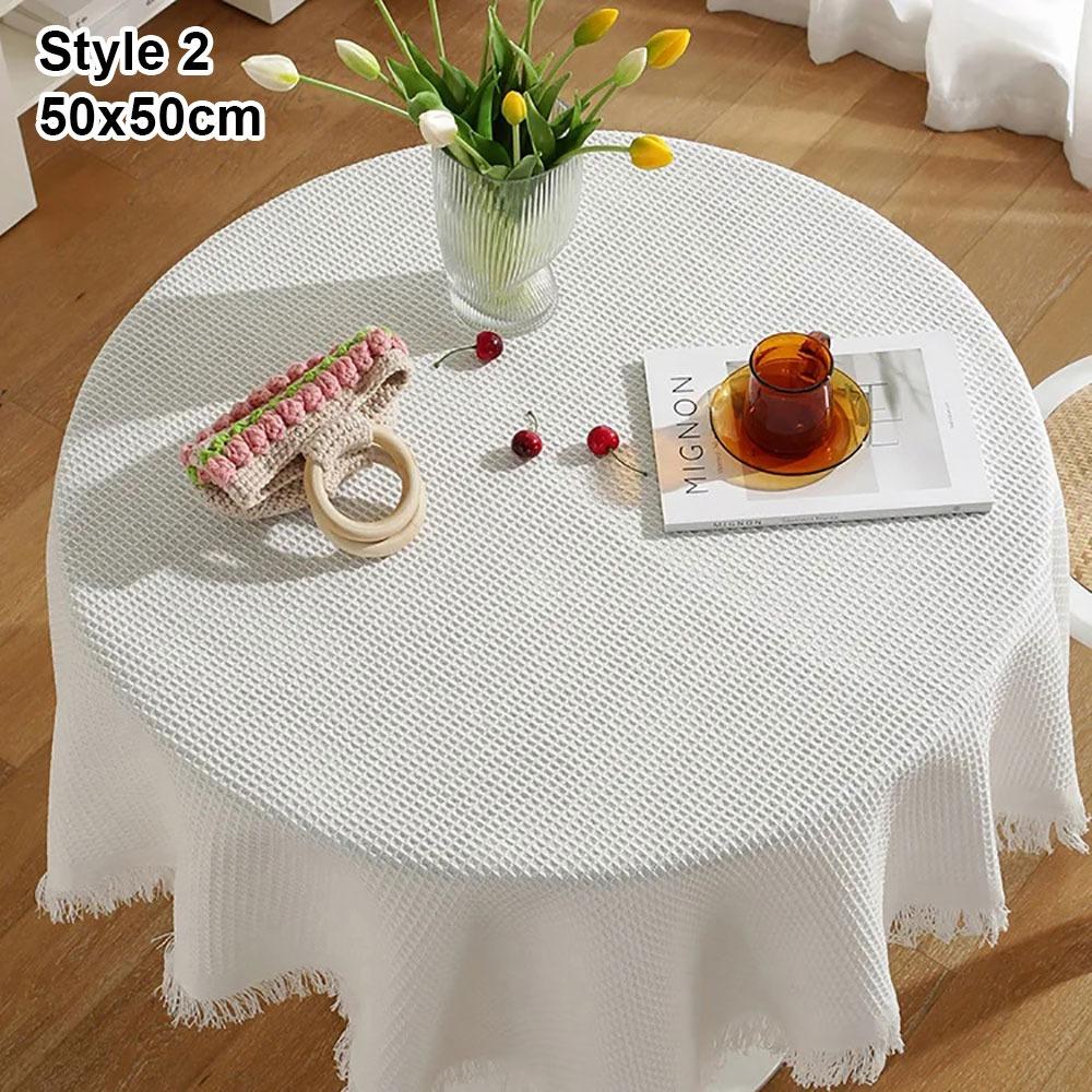 1Pcs 50x50cm 90x90cm Lace Tablecloth Round Table Square Table Dustproof Table Cloth Small Size Table Cover Desk Photo Background