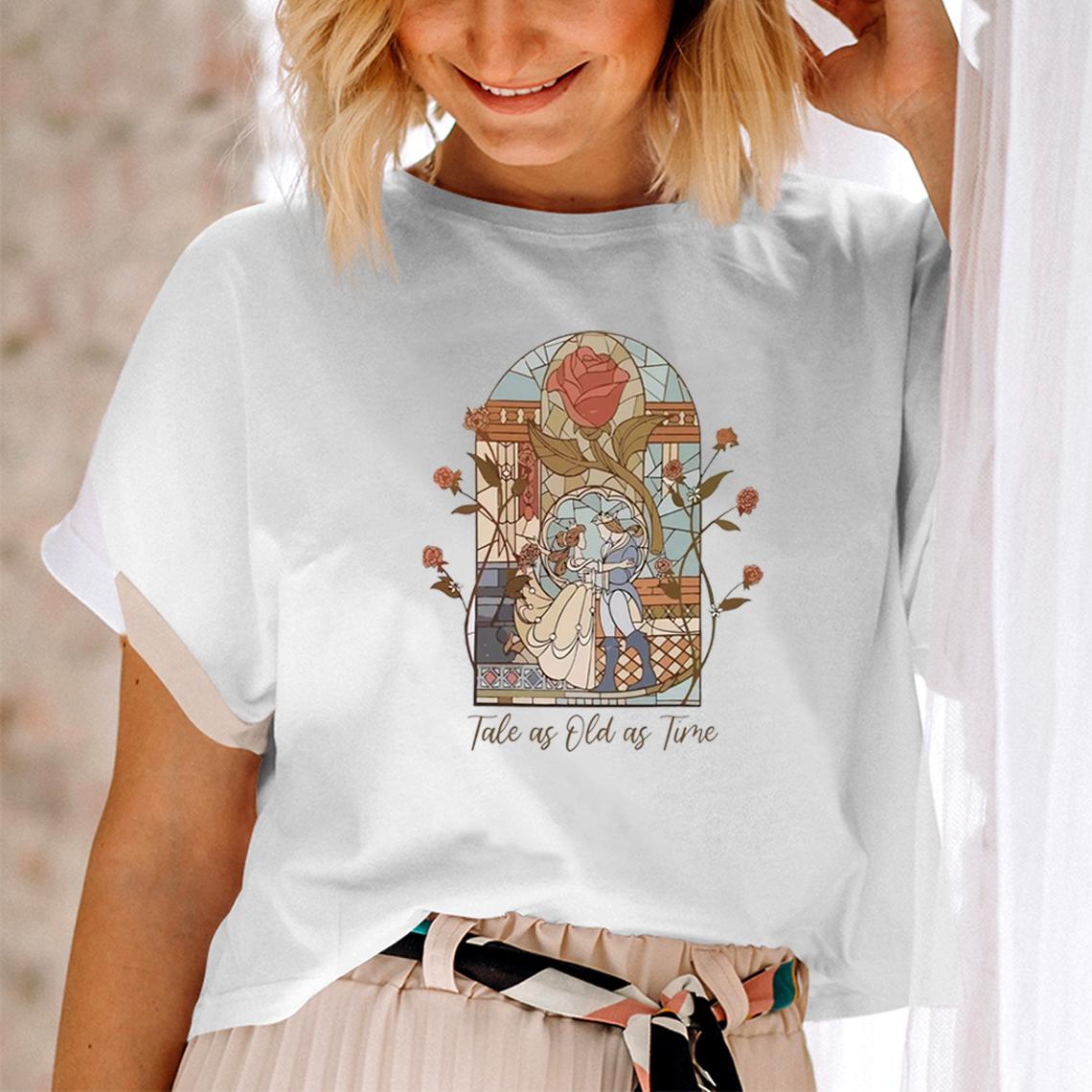 

Tale As Old As Time T-shirt Princess And Prince Shirt Family Amusement Park Vacation Fashion Top Magical Kingdom Short Sleeve 4XL