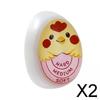 2xEgg Boiler Timer Display Egg Cooked Degree with Colour Changing Boiling Tool , Multicolor, 2