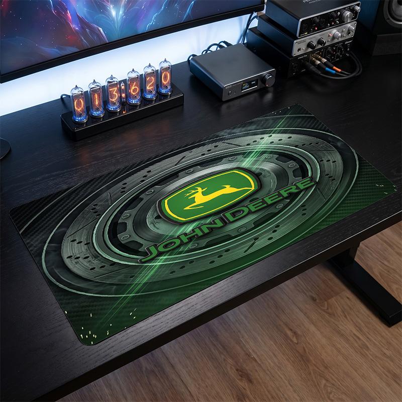 John deere Tapis de souris large Imprimé Surface lisse Anti ?Tapis de bureau antidérapant pour décoration de bureau de jeu pour ordinateur portable