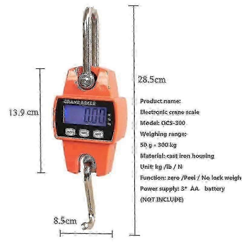 Heavy-duty Electronic Crane Scale Industrial Weighing with Hook