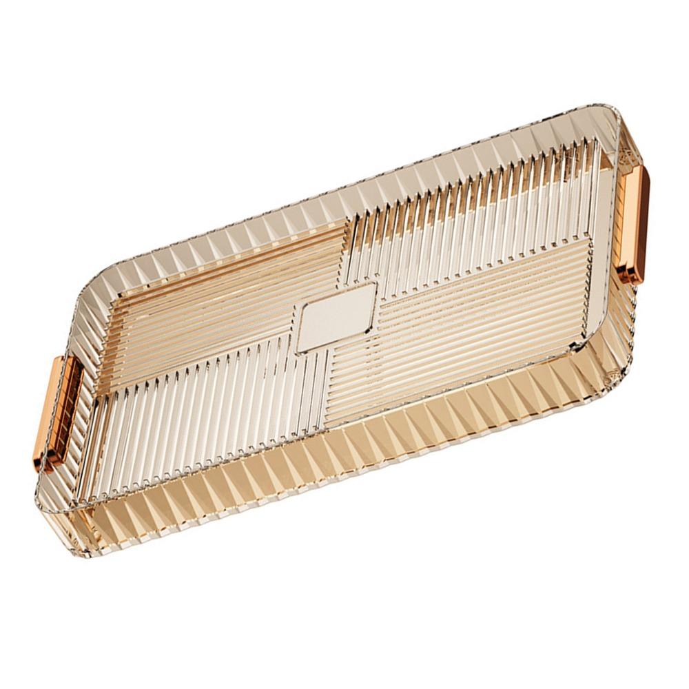 Large Capacity Water Drainage Tea Tray Plastic Material Tea Cup Drain Tray  Home Living Room