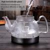 Tetera de Cristal 800/1100ML Estufa de Gas Cocina de Inducción Hervidor de Agua Tetera China Con Filtro Resistente al Calor Té de Flores