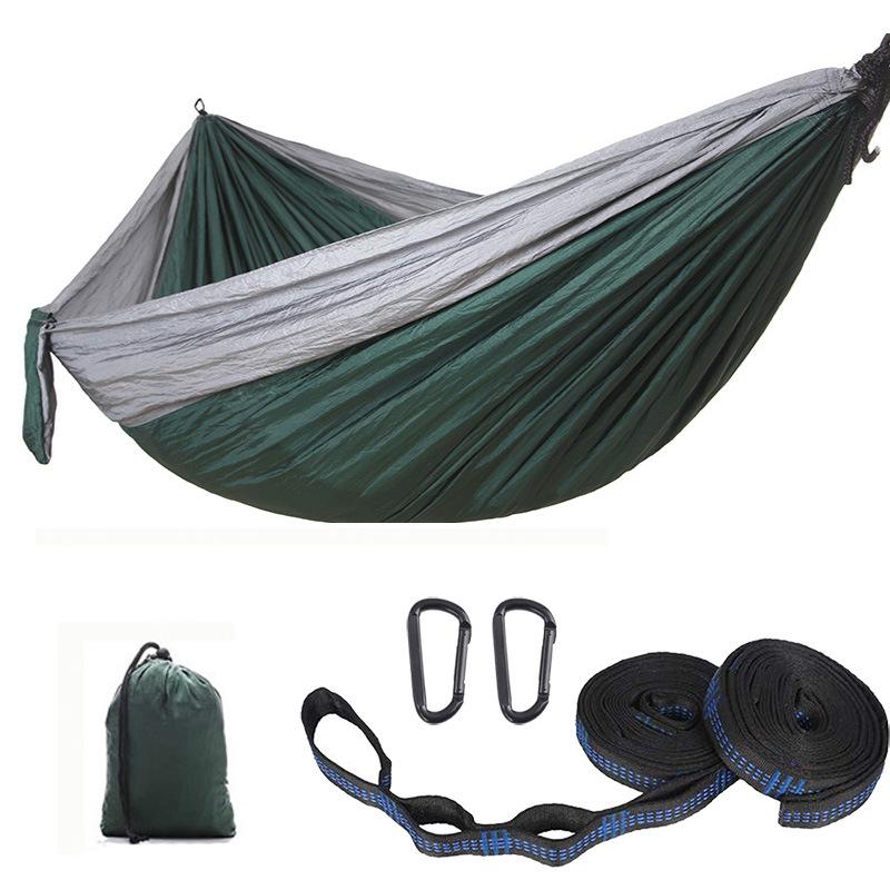 Parachute Cloth Hammock Outdoor Camping Swing 300*200 Double Lengthened and Widened Ultra-light Supplies