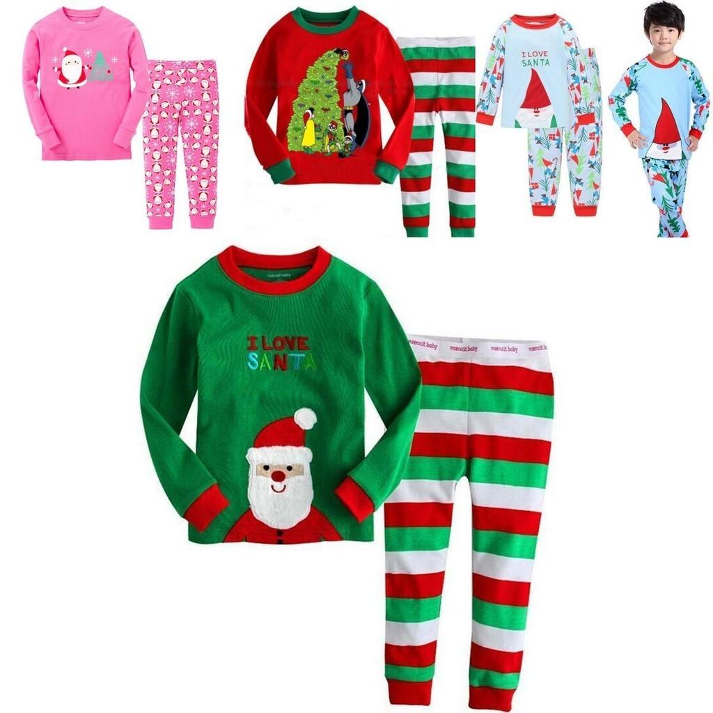 Adorable Kids Christmas Pajama Set Soft Cotton Blend Perfect For All Seasons