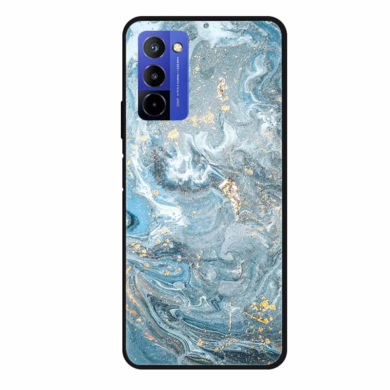 Für Wiko 10 Hülle Marmor 6,75" TPU Weiches Silikon Rückseite Handyhülle für Wiko 10 Wiko10 Coque Cartoon Antischock Stoßfest Funda