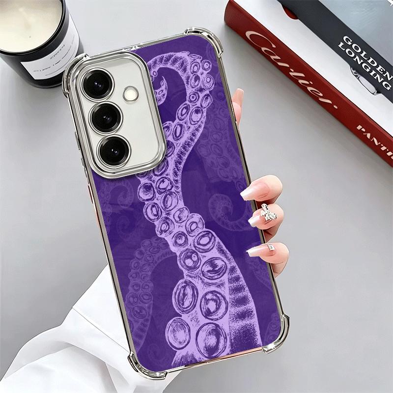 Octopus Tentacle Art Soft Phone Case For Samsung A17 A27 A07 A37 A57 A16 A56 A15 A55 A14 A54 A13 A53 A26 A36 A25 A35 A24 A34 A23