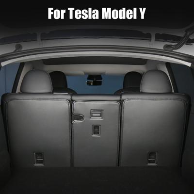 Para Tesla Model 3 Y Tronco Anti Kick Almofada Design Separado Protetor de Encosto do Banco Traseiro Almofada de Proteção Confortável