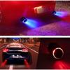 Universal Auto Modifizierte Auspuffspitze Rohr LED Rot/Blau Licht Auslass Auspuffrohr Schwanz Throat Schalldämpfer Turbo