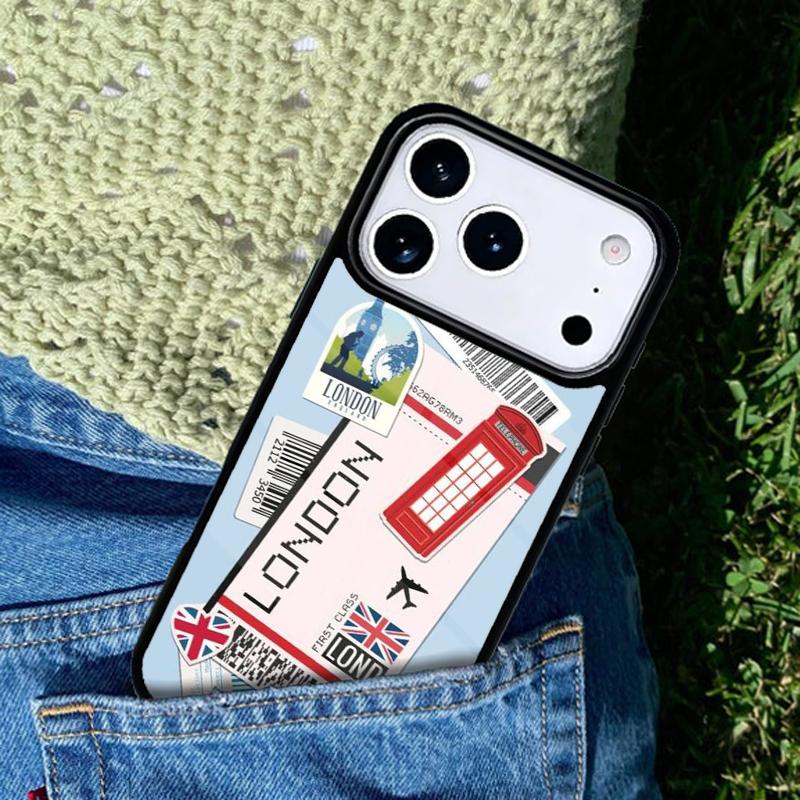 BOARDING PASS Phone Case Cover for IPhone 11 12 13 14 15 16e 17 Pro Max Coque for IPhone 17 Air