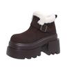 10CM High Quality Platform Warm Snow Boots for Women Fashion Comfort Plush Outdoor Women Cotton Shoes Suede Casual Booties Botas