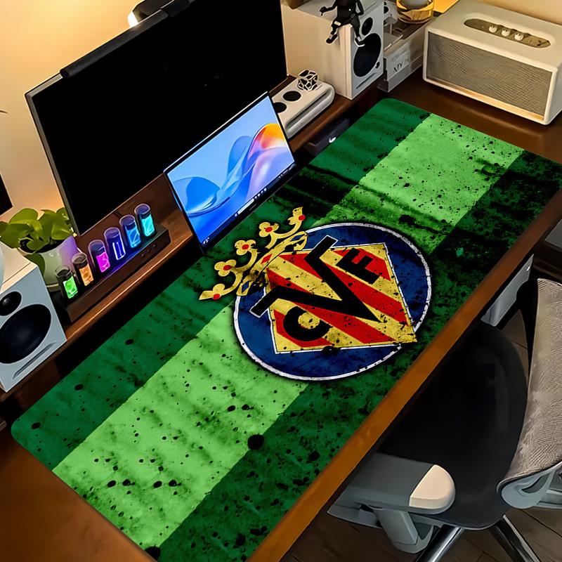 Villarreal Print Cushion Non-slip Laptop Tablet Big Mousepad XXL Mat Mini PC Playmat With Lock edge