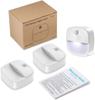 AMIR LED Motion Sensor Kitchen Battery LED Night Indoor Motion Set of 3 Light, Light, Operated, Light, Light, Sensor, Compact, White,