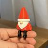 Christmas Fireplace Decor 3D Printed Santa Claus Figurine, Shelf Sitter Decoration, Durable Figurine Small Gnome Statue for Desktop Home Seasonal Gift
