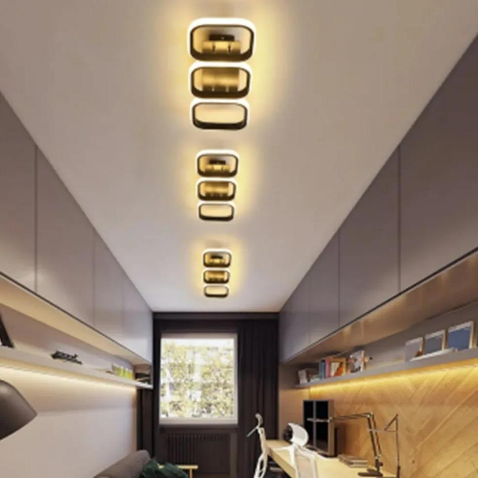 Nordic LED Ceiling Lamp Chandelier for Living Room Corridor 20W 30W Square Round LED Ceiling Light for Kitchen Home Lighting
