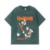 275 GSM Gewaschene T-Shirts 100% Baumwolle Haikyu V2 Hinata x Tobio Print Unisex Schweres Baumwoll-T-Shirt