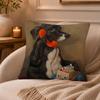 Funny Anime Alison FriendS Pet Dog Cat Print Cushion Cover Anti-dustmite Pillowcase Invisible zipper silky short plush Sofa