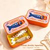 3D Printed Sardine Jewelry Box Plastic Trinket Storage Box Gifts Portable Jewelry Case Daily Use
