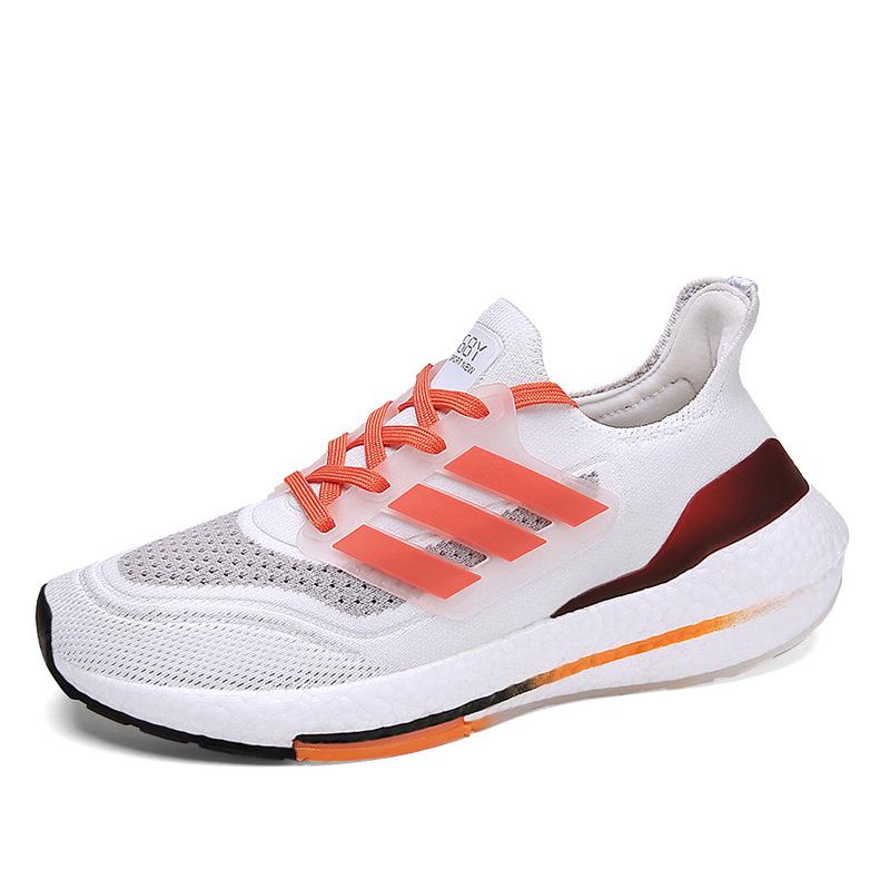 

«Мужские легкие сетчатые кроссовки с подошвой Popcorn — повседневная спортивная мода на весну и осень» 44 белый/оранжевый