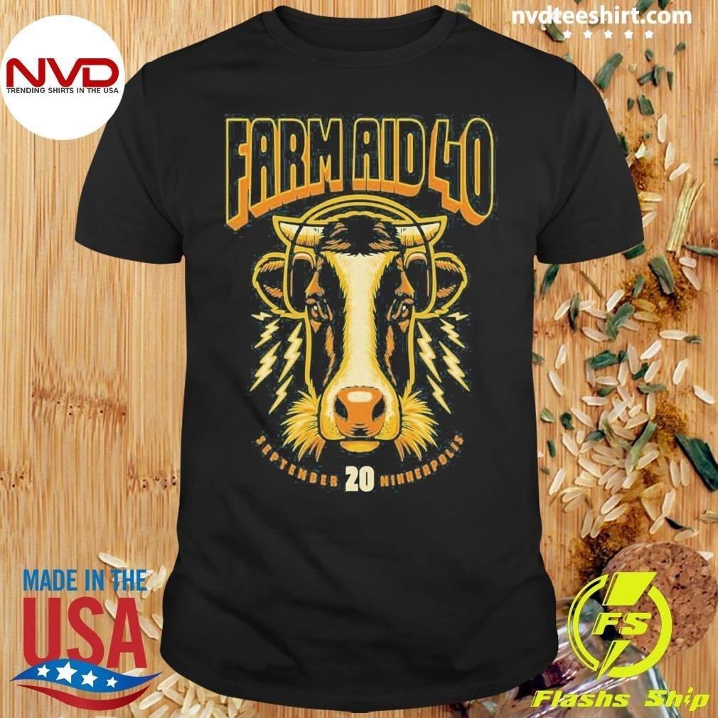 

Cow Farm Aid 40 September 20 Minnesota Event Poster Shirt 4XL