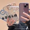Apple 14 Phone Case iPhone 16 Pro Max with Built-in Lens Protector Transparent 15/13 XS/XR/7P Anti-Fingerprint