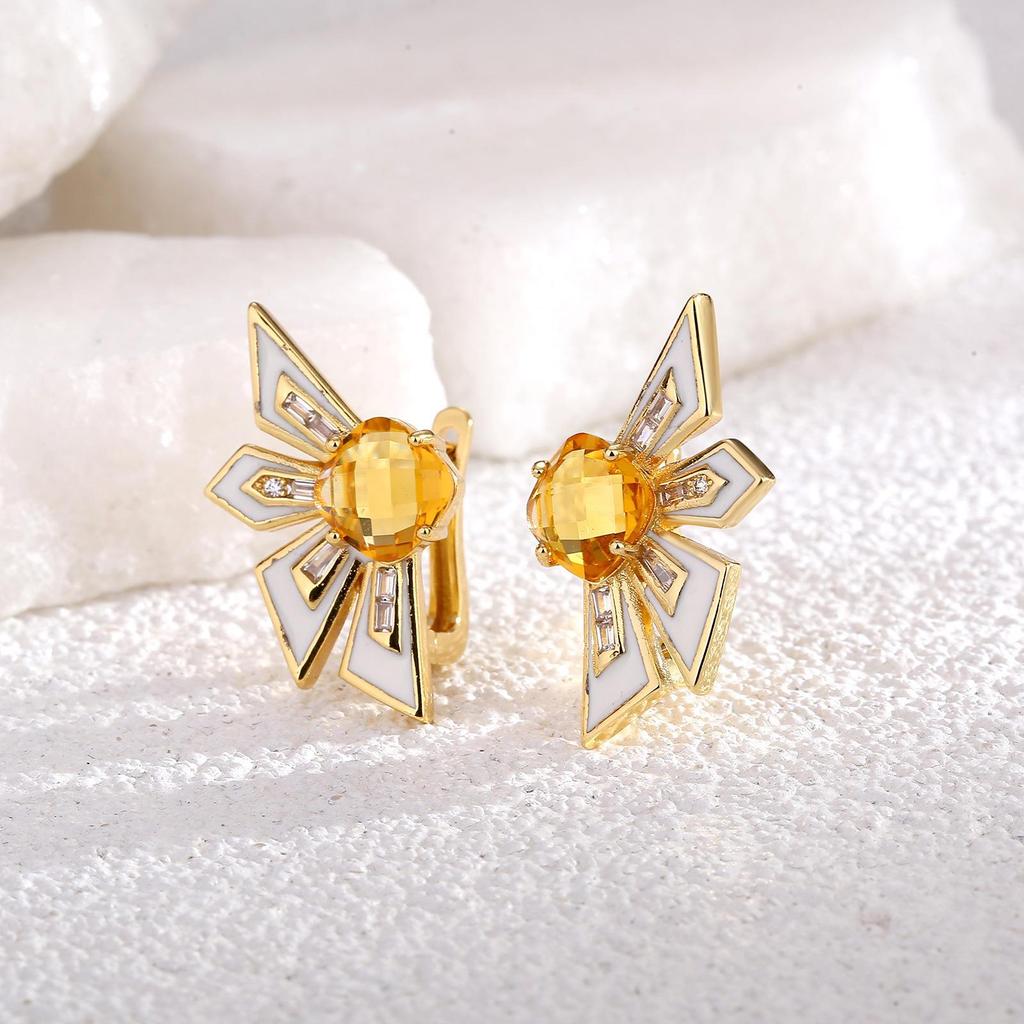 Matte Gold & Silver Hong Kong Style Designer Earrings for Women - European, American, & Korean Minimalist Collection