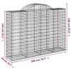 VidaXL Gabion Basket, Gabion Cage, Gabion Wall, Stone Basket, Gabion for Stone Garden Patio Outdoor, 153497