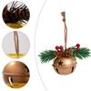 1/4Pcs Christmas Bells Easy Installation Lanyard Design Pine Cone Shape Xmas Bells Doors Windows Tree Decor