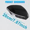 ABS Carbon Fiber Black Side Wing Rearview Mirror Cover Trim for BMW 5 Series G60 2024