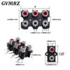 5PCS 2/4/6/8 Hole RCA Female Stereo Audio Jack AV Audio Input Socket Connector Lotus Row Amplifier Interface Signal Connection