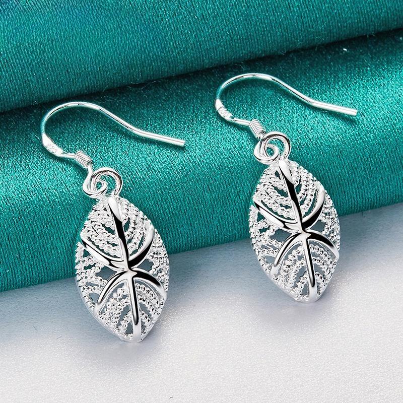 Earrings with Patterns Silver Jewelry