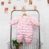 Tuta Intera in Cotone Unisex per Neonati con Fodera in Pile, Abbigliamento da Esterno con Piedi per Bambini e Bambine.