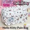 Hatsune Miku Pencil Case Cute Anime Cosplay Large Capacity Stationery Bag For School Student Multi Layer Makeup Storage Pouch