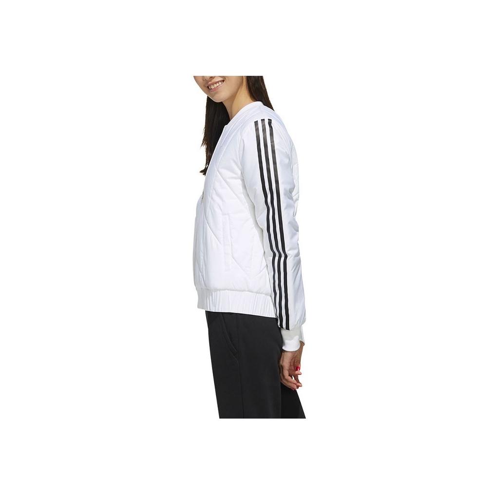 Adidas Neo Casual Comfortable Long Sleeve Jacket Cotton Women Jacket White EI4405